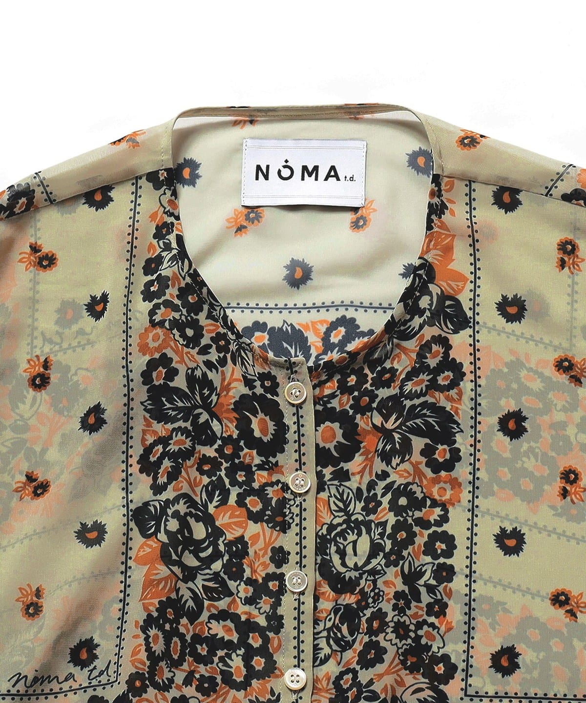 NOMA t.d × Ray BEAMS 別注 フローラルシャツ-