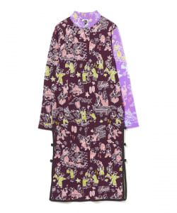 ○YanYan /LAZA CHEONGSAM IN PORT BOUCLE JACQUARD