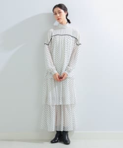 FUMIE＝TANAKA × Ray BEAMS / 別注 女裝 圓點 層次 洋裝