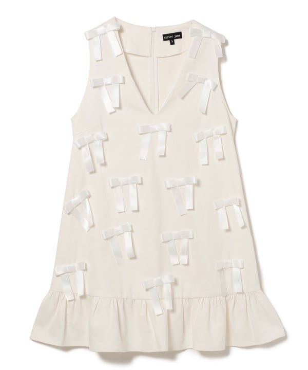 Ray BEAMS sister jane / Bloom Bow Midi Dress（洋裝洋裝）網購｜BEAMS