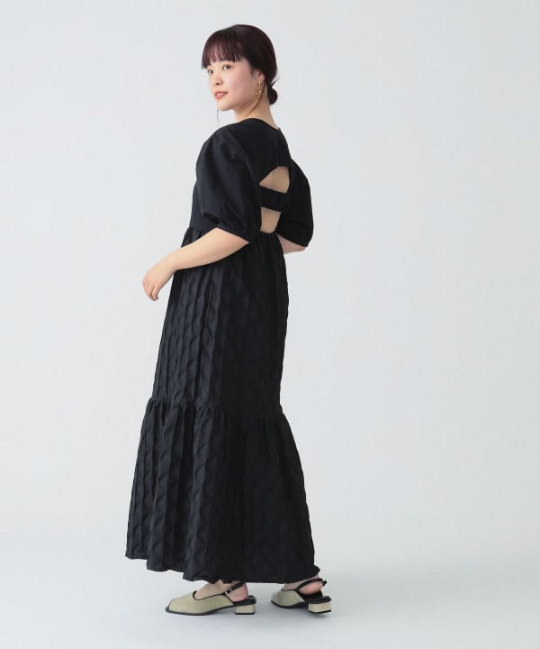 Ray BEAMS RBS/フクレジャカード キリカエワンピース BEAMS WOMEN｜Ray BEAMS / フクレジャカード キリカエ