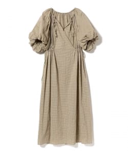 ▲〇Uhr / Organic Cotton Volume Sleeve Dress