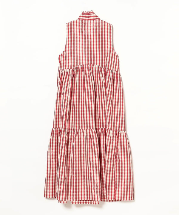 Ray BEAMS（レイ ビームス）sister jane / Stables Gingham Bow Dress（ワンピース キャミ・ノースリーブ ワンピース）通販｜BEAMS