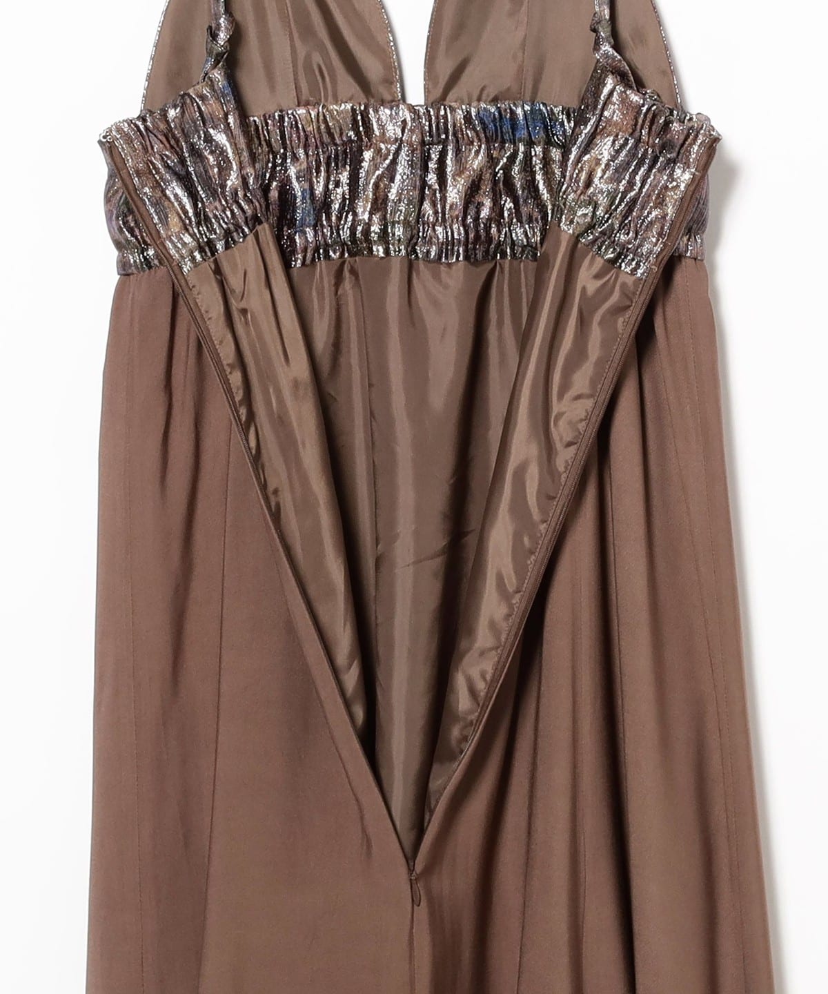 Ray BEAMS (Ray BEAMS) Lame Print Bustier Dress (Dress Cami Ray BEAMS (Ray BEAMS) Lame Print Bustier Dress (Dress Cami