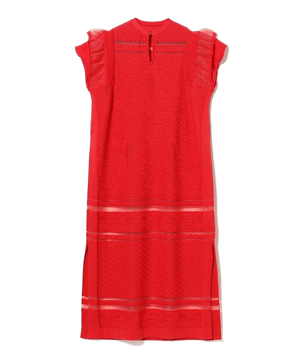 BOUSSOLE ブソル / レース ジャカード ワンピース ワンピース WOMEN Red*Scarlet ONE SIZE BOUSSOLE ブソル / レース ジャカード ワンピース ワンピース WOMEN Red*Scarlet ONE SIZE