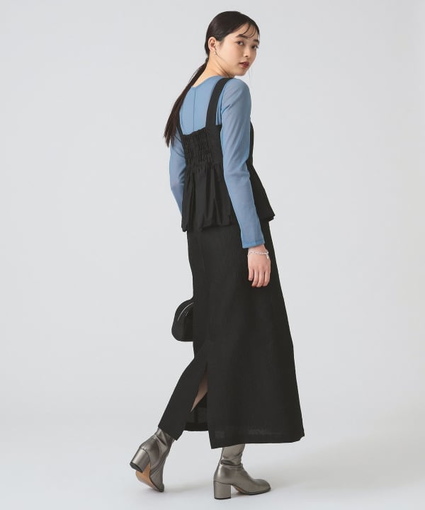 クラシック Ray ワンピース ペプラム ビームス）バルーン BEAMS（レイ One Piece