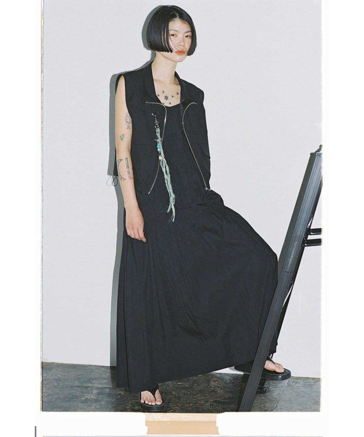 BEAMS シャーリングキャミワンピース Ray BEAMS（レイ ビームス）【タイムセール】シャーリング