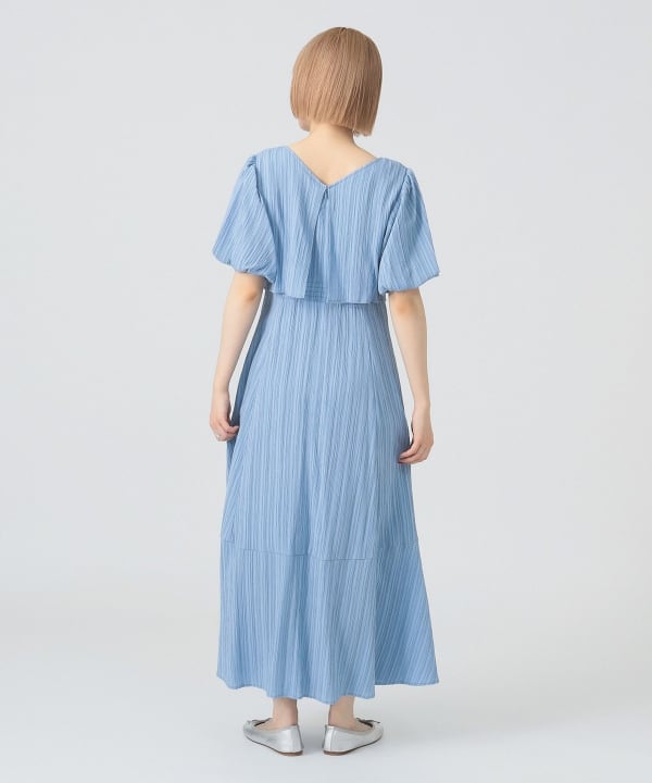 Ray BEAMS（レイ ビームス）ジャカード スクエアネック パフスリーブ