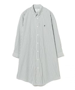 Gymphlex / ボタンダウン シャツドレス(GREEN)