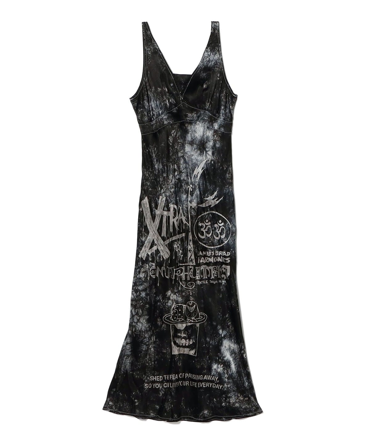 NOMARHYTHM TEXTILE / Hand Dye Ed Slip Dress ワンピース WOMEN BLACK 1 NOMARHYTHM TEXTILE / Hand Dye Ed Slip Dress ワンピース WOMEN BLACK 1
