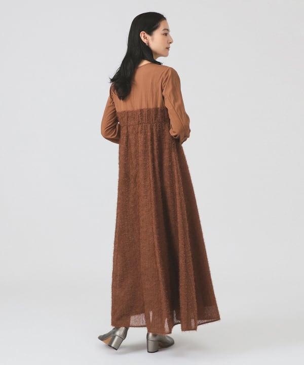 美品　Ray BEAMS プリーツ 切り替え　フレア ワンピース Ray BEAMS(レイビームス)の「Ray BEAMS / プリーツ キリカエ