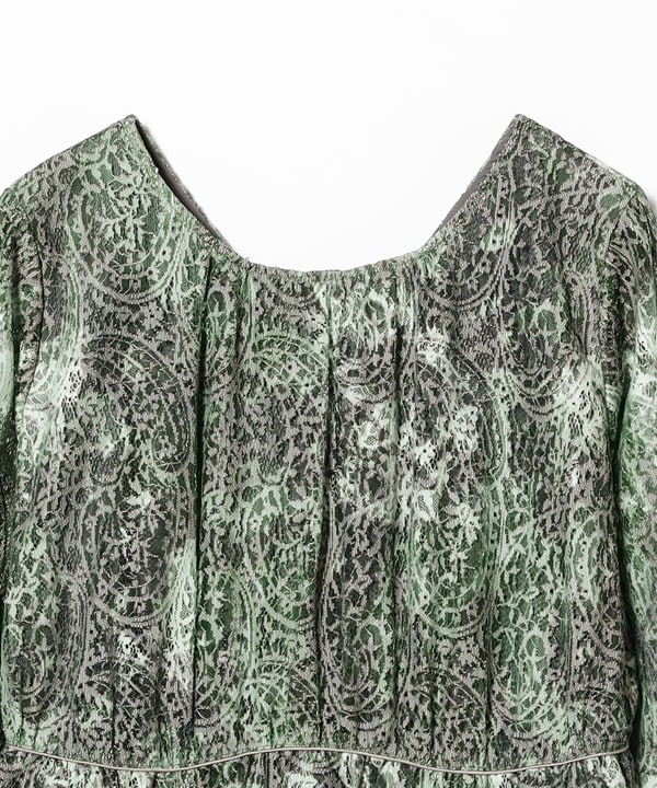 Ray BEAMS / ペイズリー レース プリント ワンピース 0サイズ Ray BEAMS（レイ ビームス）RBS / ペイズリー レース プリント