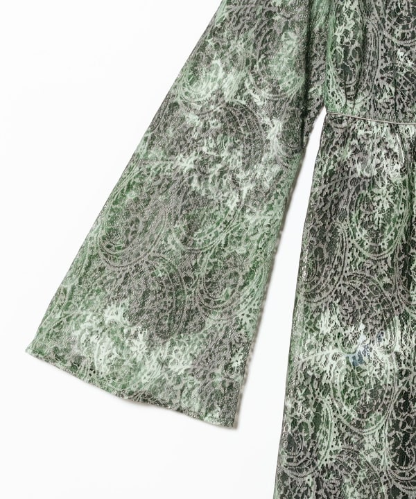 24AW Ray BEAMS レイビームス ペイズリー レース ワンピース Ray BEAMS（レイ ビームス）RBS / ペイズリー レース プリント