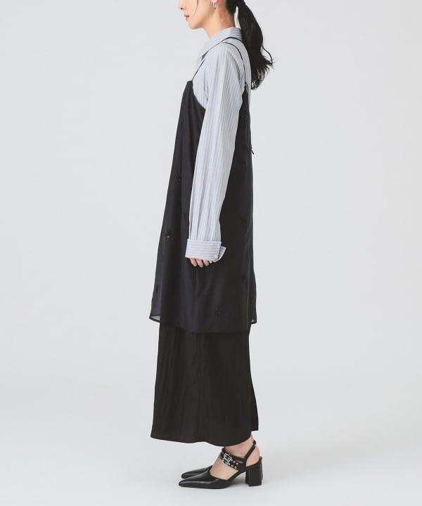 レイビームス　ノースリーブ ワンピース Ray BEAMS（レイ ビームス）【別注】Champion / ギャザー