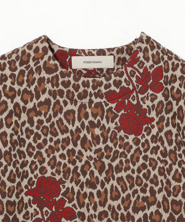 【今期新作】FUMIE=TANAKA/レオパード ジャカード ワンピース Ray BEAMS（レイ ビームス）FUMIE＝TANAKA / レオパード ジャ
