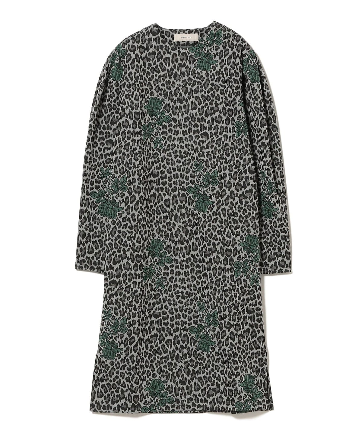FUMIE=TANAKA フミエ タナカ / レオパード ジャカード ワンピース ワンピース WOMEN ☆GREY 1 FUMIE=TANAKA フミエ タナカ / レオパード ジャカード ワンピース ワンピース WOMEN ☆GREY 1