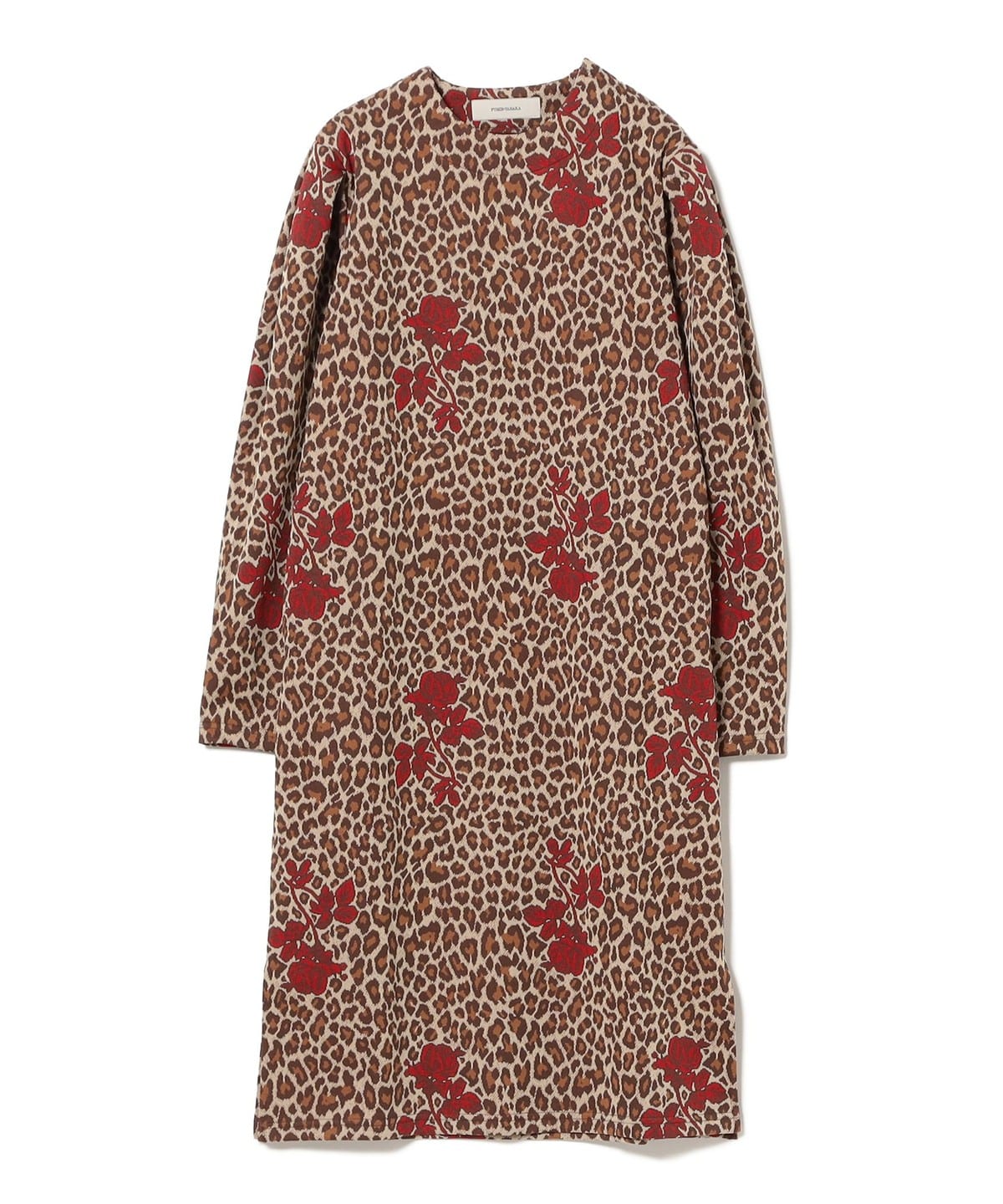 FUMIE=TANAKA フミエ タナカ / レオパード ジャカード ワンピース ワンピース WOMEN BROWN 1 FUMIE=TANAKA フミエ タナカ / レオパード ジャカード ワンピース ワンピース WOMEN BROWN 1