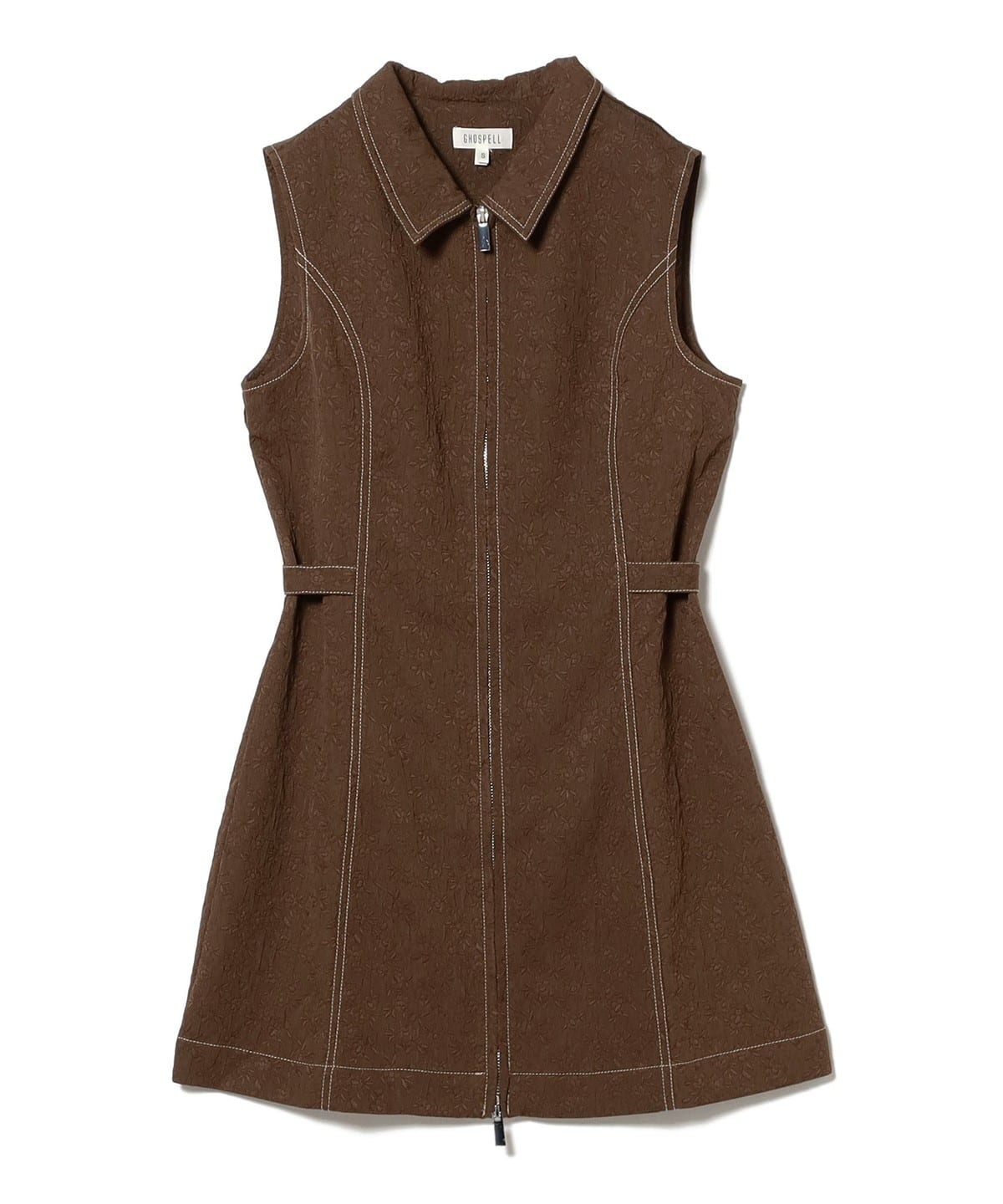 GHOSPELL ゴスペル / Bank Mini Dress ワンピース WOMEN BROWN S GHOSPELL ゴスペル / Bank Mini Dress ワンピース WOMEN BROWN S