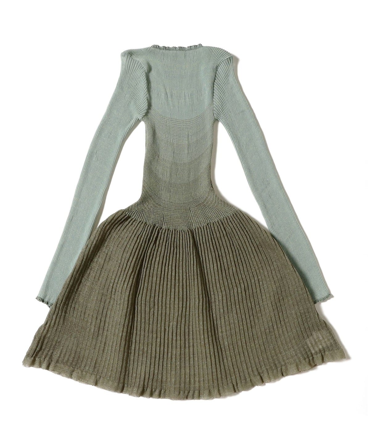 Nadia Wire / Sheer Gradient Dress ワンピース WOMEN Green/Grey 1