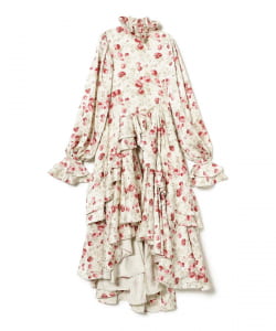 VIVIANO / Puff Sleeve Midi Dress