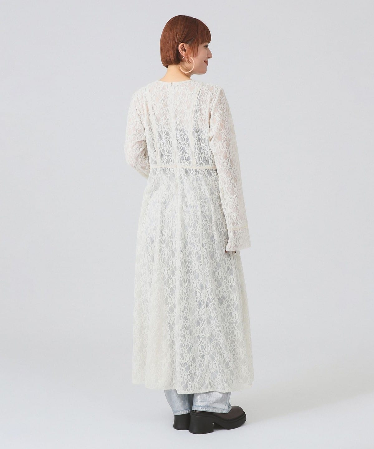 Ray BEAMS（レイ ビームス）【6/11再値下げ】レース キーネック