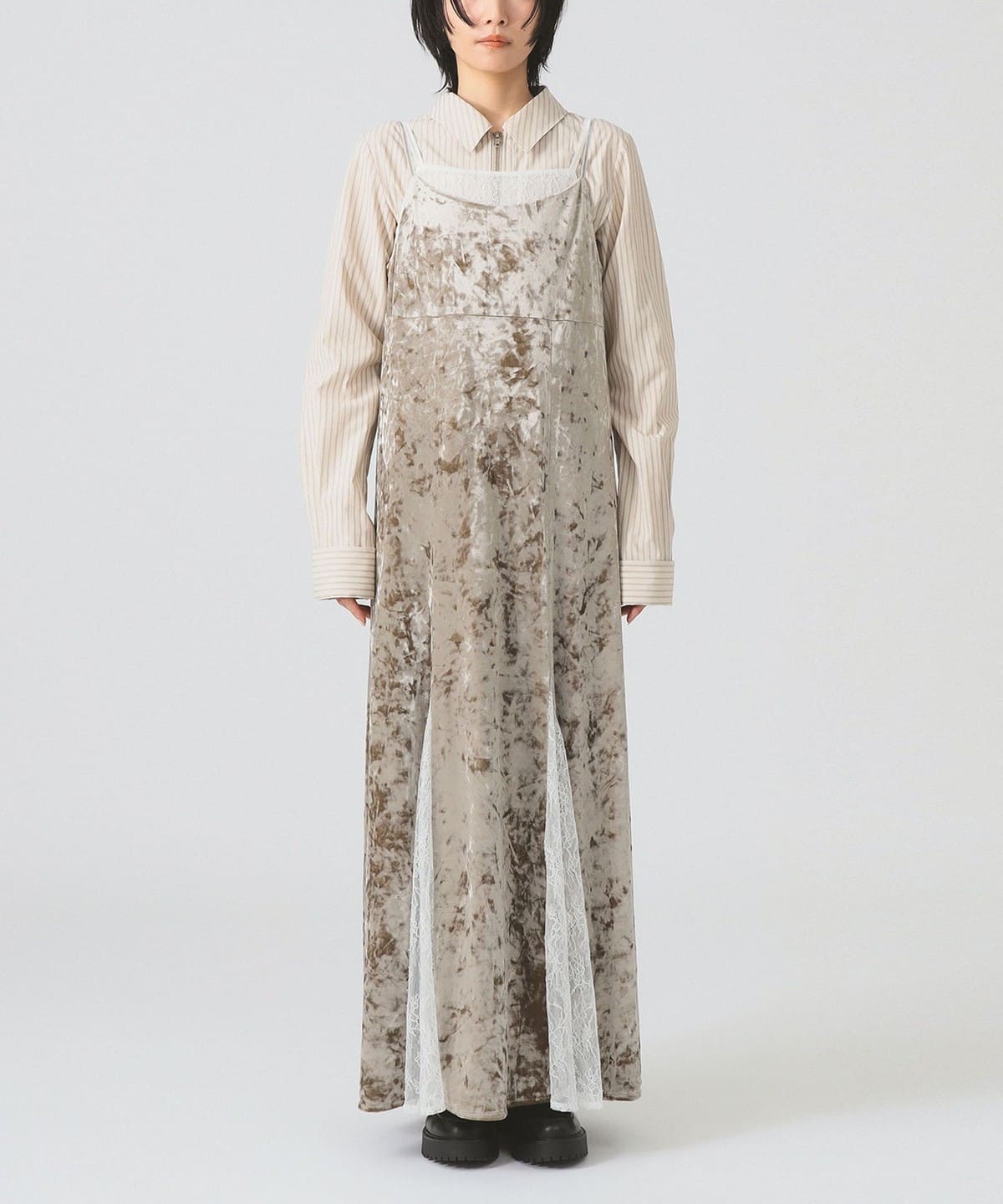 Ray BEAMS(レイ ビームス)【5/14再値下げ】ベロア レース レイヤー Ray BEAMS(レイ ビームス)【5/14再値下げ】ベロア レース レイヤー