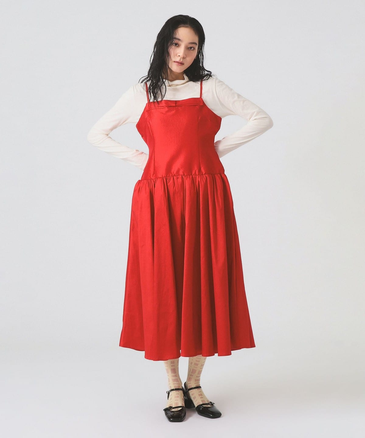 Ray BEAMS（レイ ビームス）sister jane / Quartet Taffeta Midi Dress