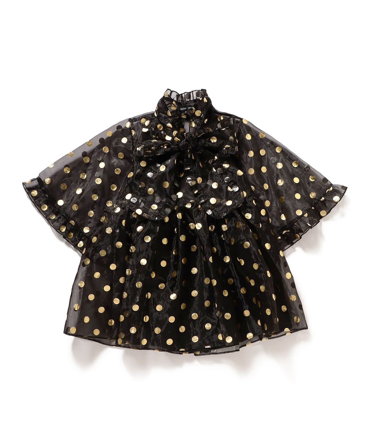 sister jane VX^[ WF[ / Swing Spot Organza Mini Deress s[X WOMEN BLACK S