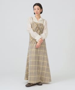 チェック キリカエ キャミ ワンピース