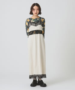 【+10%ポイントUP】レース キリカエ キャミワンピース