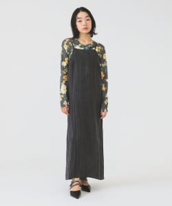 パウダー サテン キャミ ワンピース