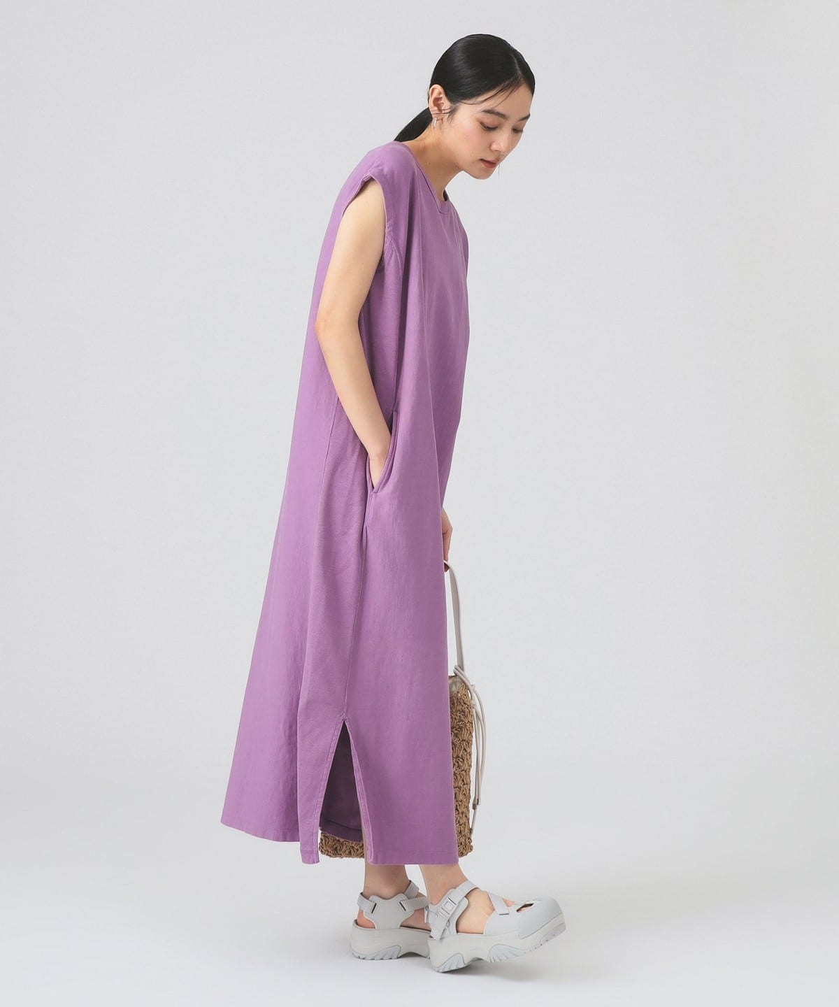 【BEAMS】ロングワンピース Ray BEAMS（レイ ビームス）【別注】Champion / ロング ワンピース