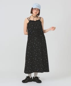 フラワー プリント キャミワンピース