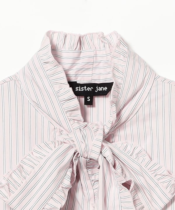 sister jane / Wave Stripe Bow Maxi Dress