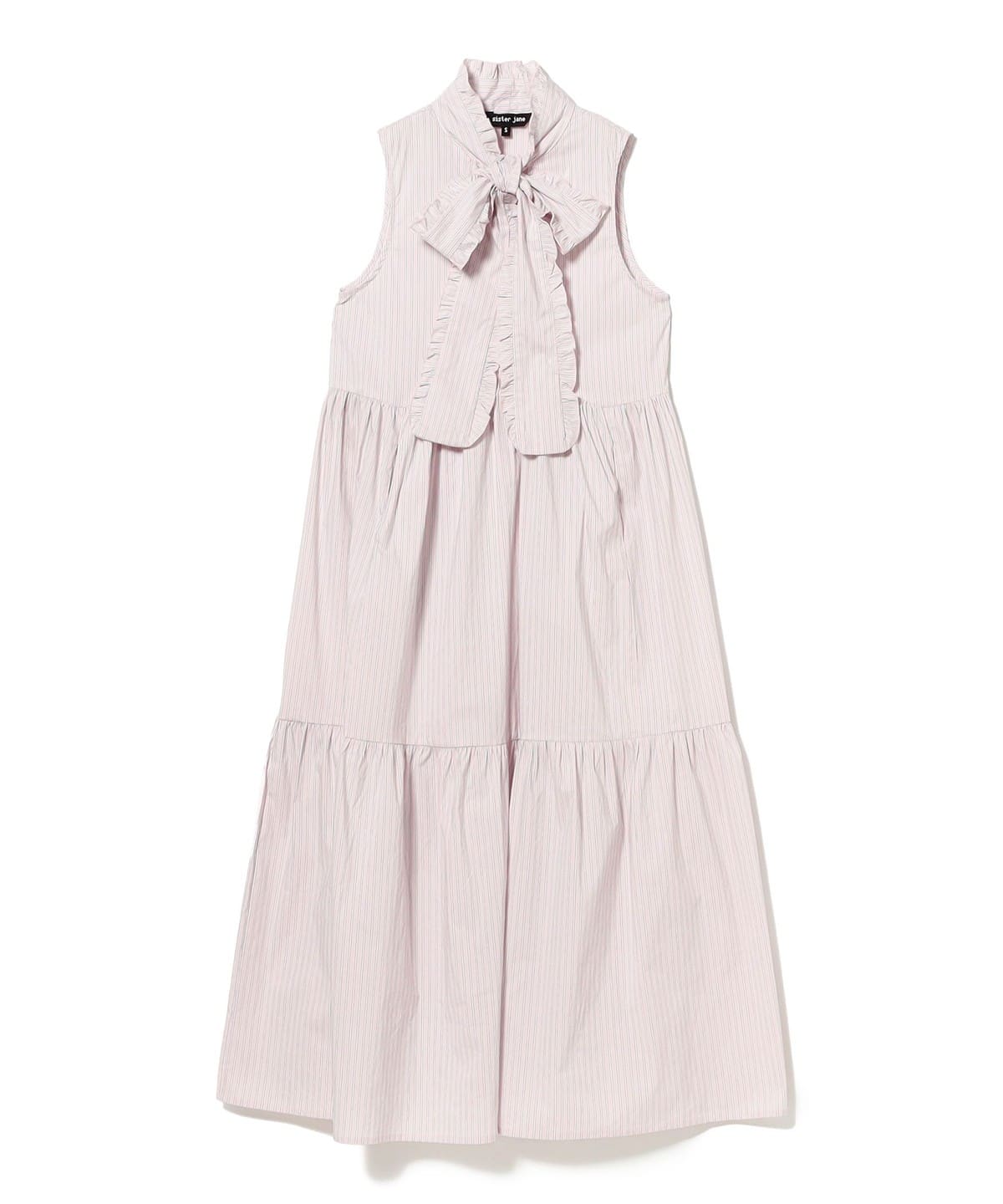 Ray BEAMS（レイ ビームス）sister jane / Wave Stripe Bow Maxi Dress