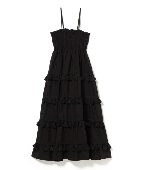 sister jane / Sandstone Tassel Midi Dress