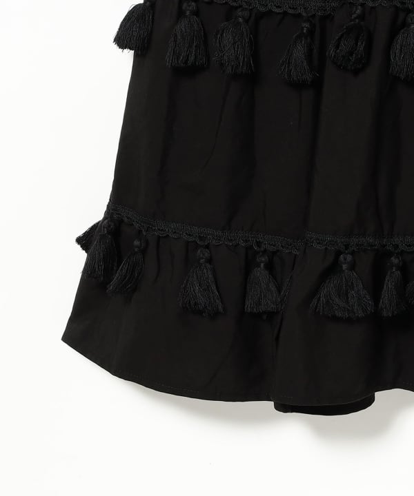 sister jane / Sandstone Tassel Midi Dress
