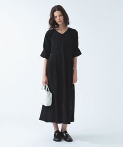 ラグランスリーブ Vネック ワンピース