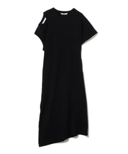 beautiful people / double-neck triacetate double cloth dress