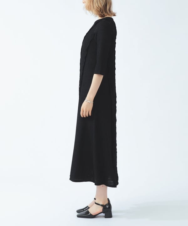 【+10%ポイントUP】レース キリカエ ジャカード ワンピース