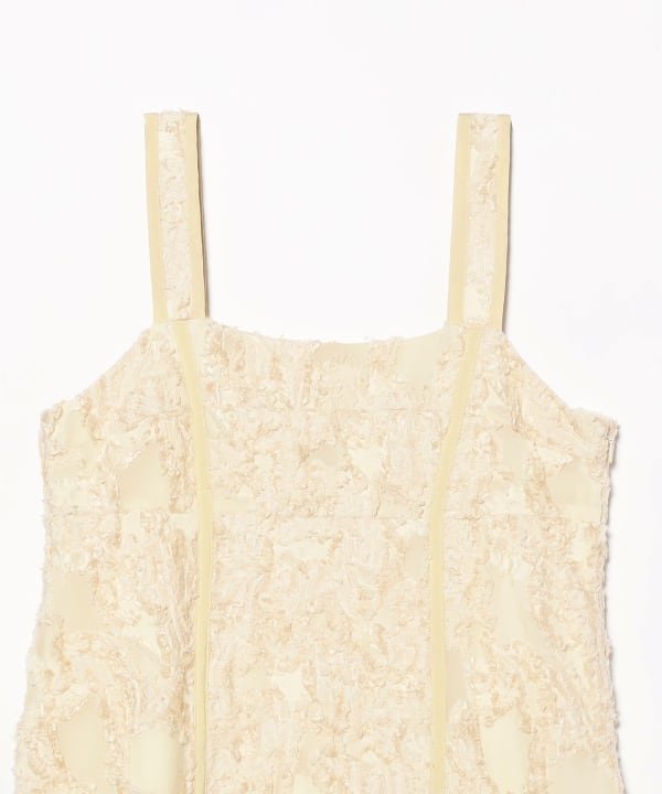Jacquard tiered camisole dress