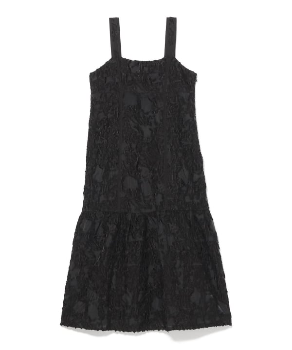 Jacquard tiered camisole dress