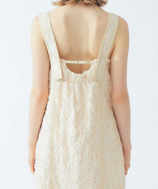 Jacquard tiered camisole dress