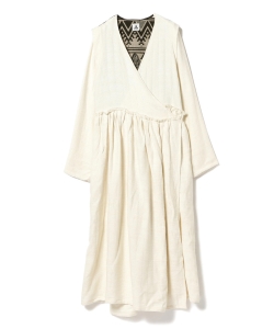 Yuumi ARIA / バック プリント カシュクール ワンピース