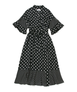 MUVEIL WORK / プリントガウンワンピース