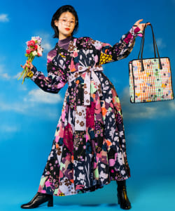 kate spade new york × BEAMS COUTURE / Patchwork Dress●