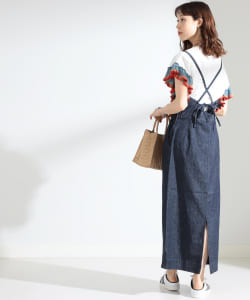 Lee × Ray BEAMS / 別注 Vカット ワンピース
