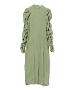 GHOSPELL / Ruched Sleeve Dress