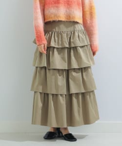 Ray BEAMS / 女裝 打褶 層次 長裙
