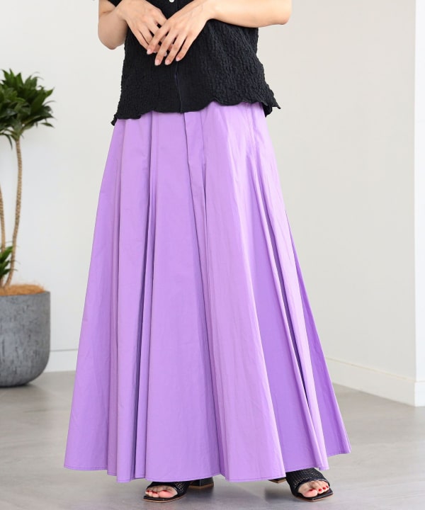 Ray BEAMS Ray BEAMS [Outlet] Ray BEAMS / Cotton Long Flare Skirt 